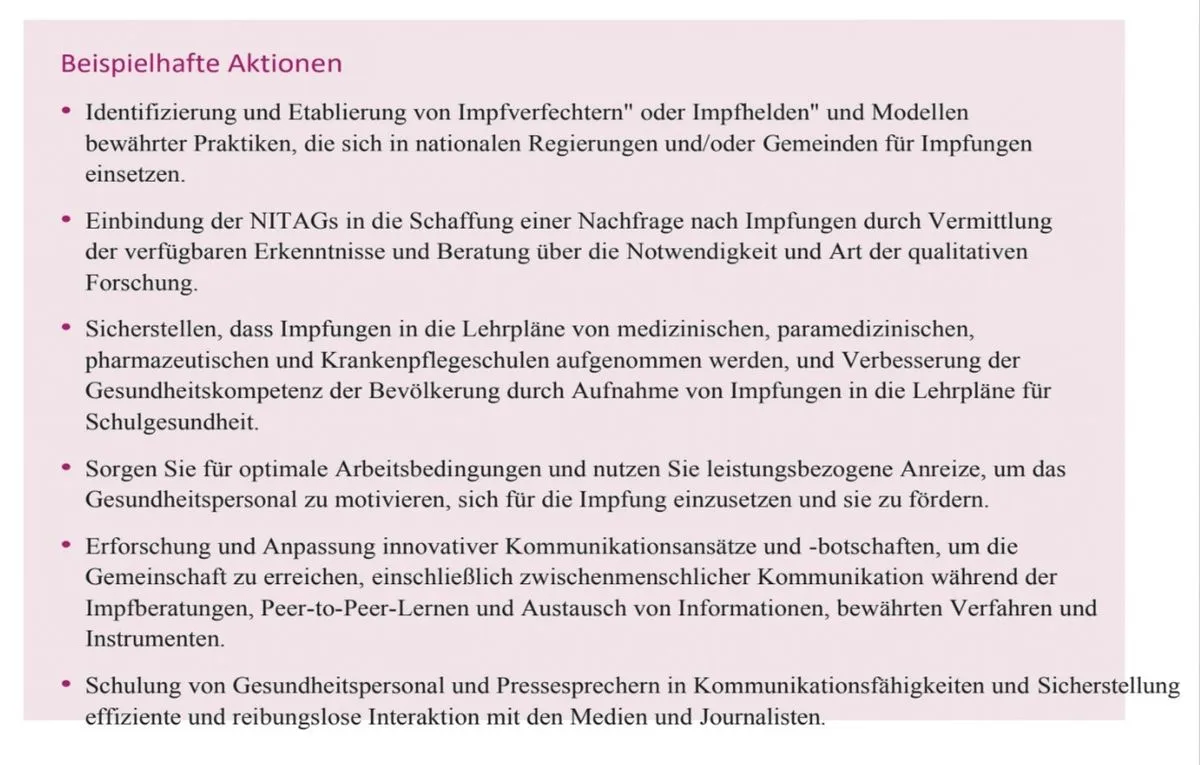 Ärztliche Informationspflicht über Arzneimittel und Impfstoffe